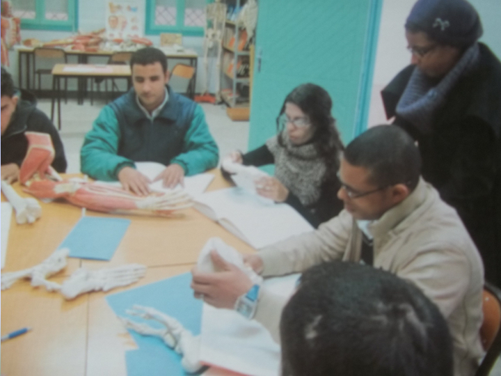 Cours de Kinésithérapie dédié aux non-voyants